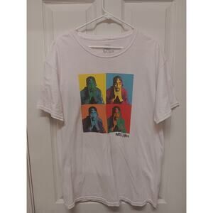 Poetic Justice Tupac Graphic Tee Pink Men's Large T-Shirt Unisex Short Sleeve L